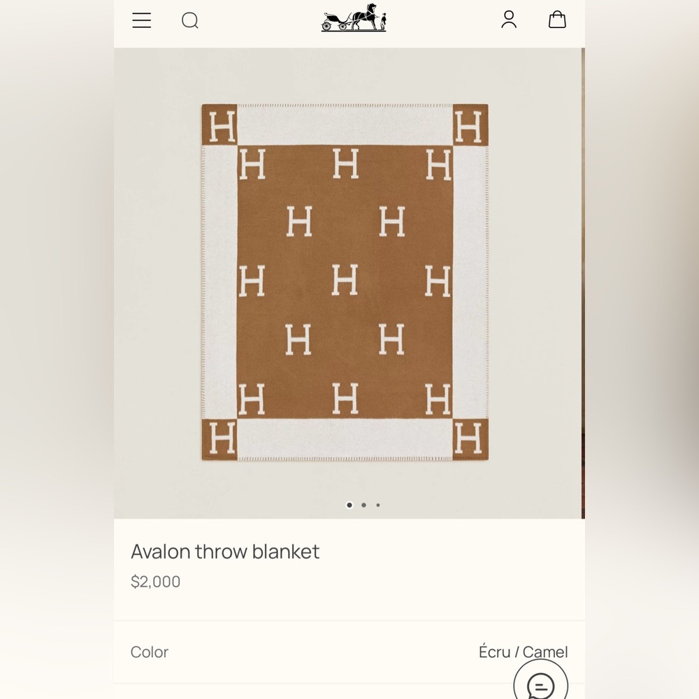 Hermes Avalon Throw Blanket